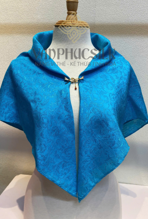 Khăn vuông lụa vân cổ lá Lan Tây