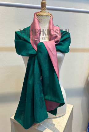 Khăn Choàng Lụa Vân cổ Song Thọ 2