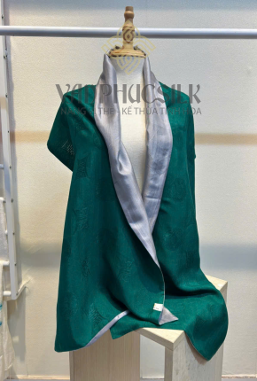 Khăn Choàng Lụa Vân cổ Song Thọ